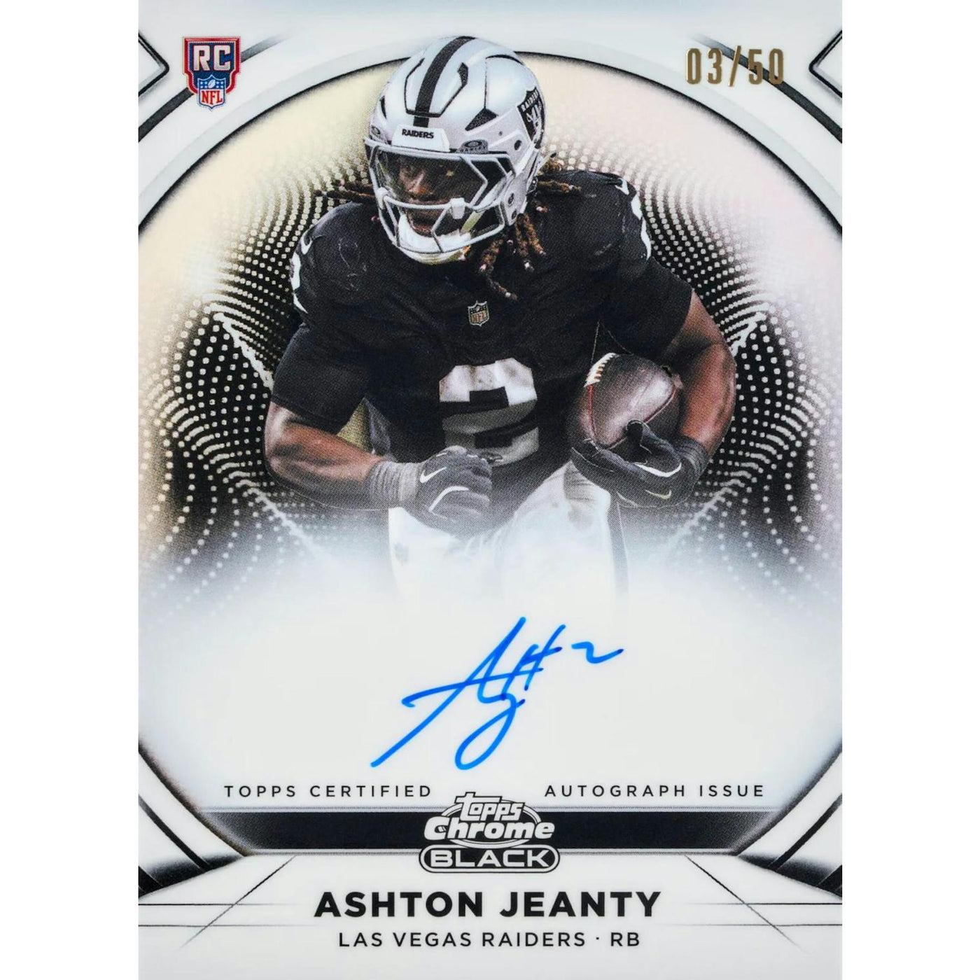 2025 Topps Chrome Black Football Hobby 12-Box Case
