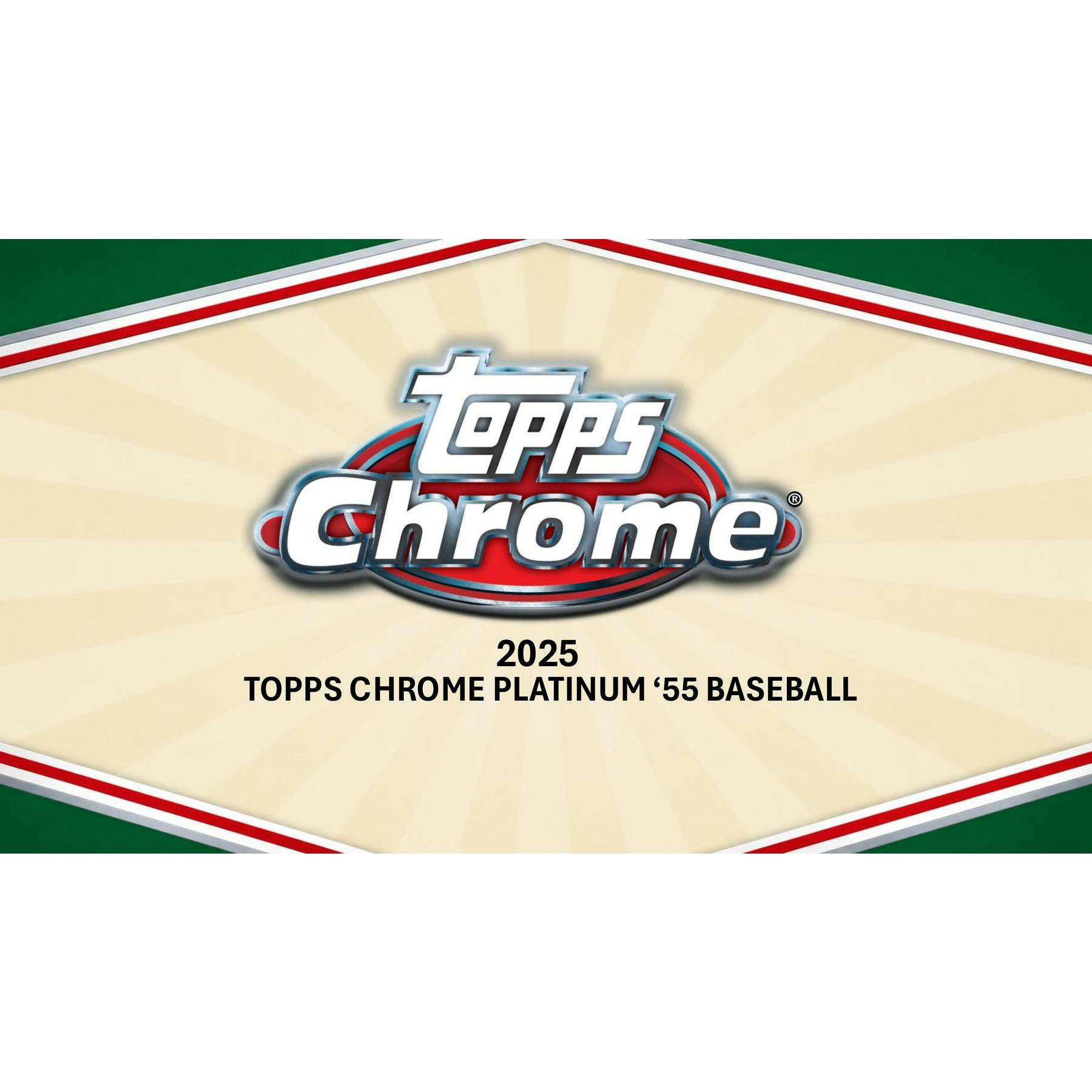 2025 Topps Chrome Platinum '55 Baseball Hobby 12-Box Case