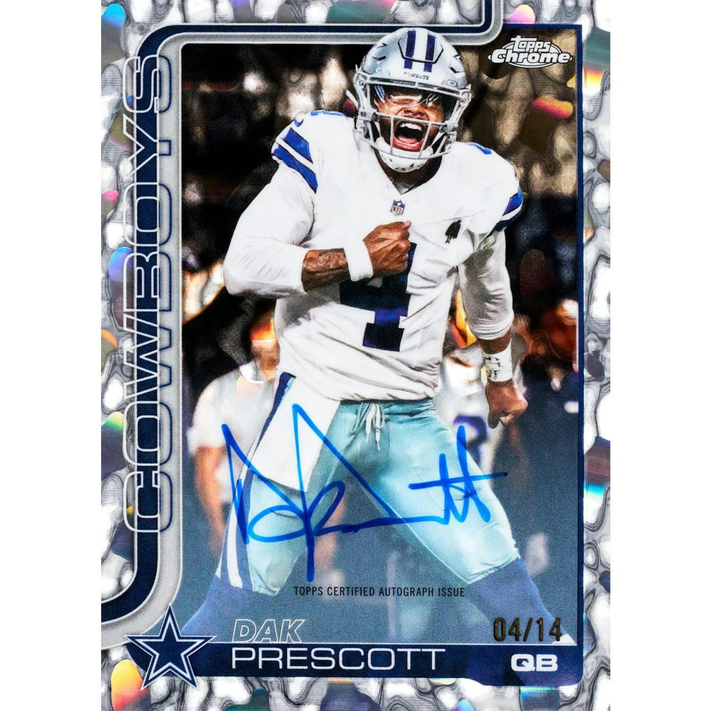 2025 Topps Chrome Football First Day Issue Hobby Box