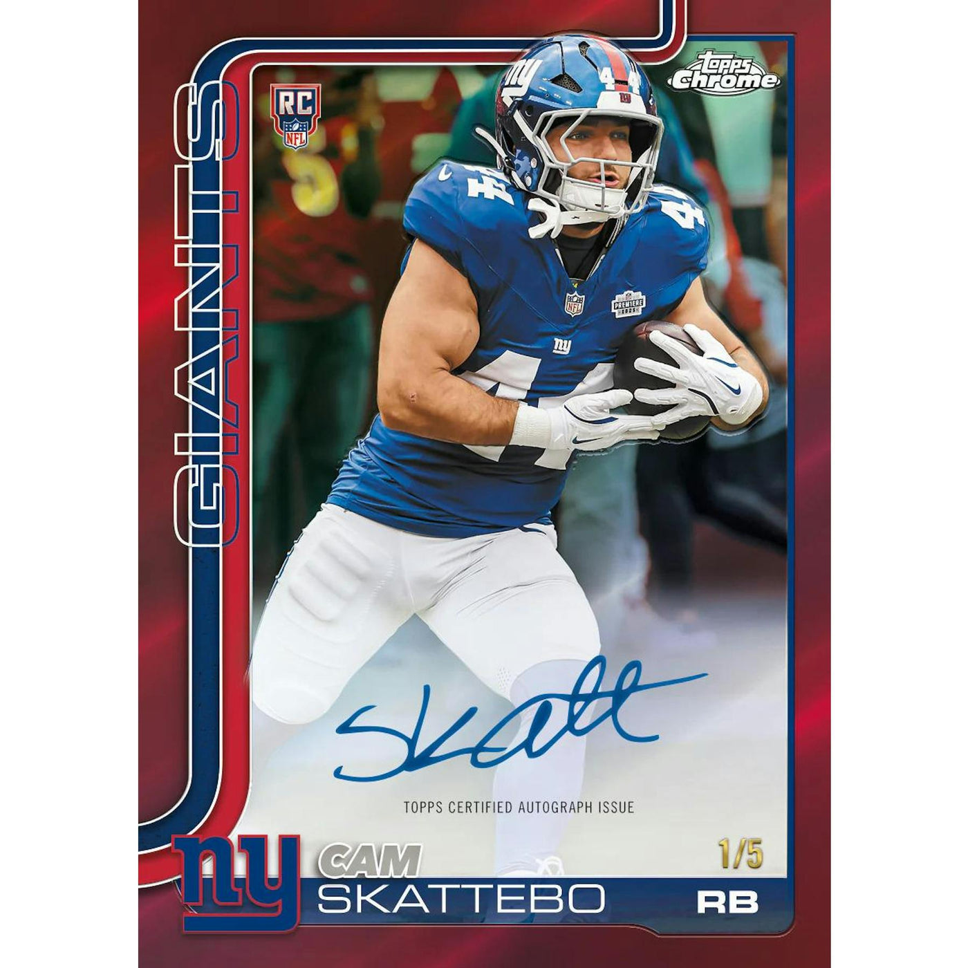 2025 Topps Chrome Football First Day Issue Hobby Box