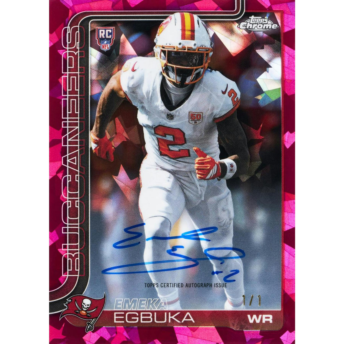 2025 Topps Chrome Football Sapphire Edition 10-Box Case