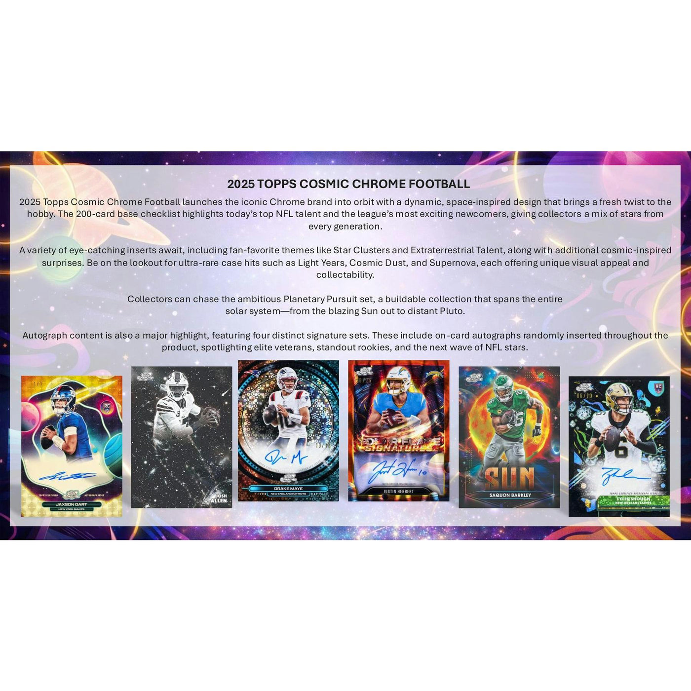 2025 Topps Cosmic Chrome Football Hobby 8-Box Case