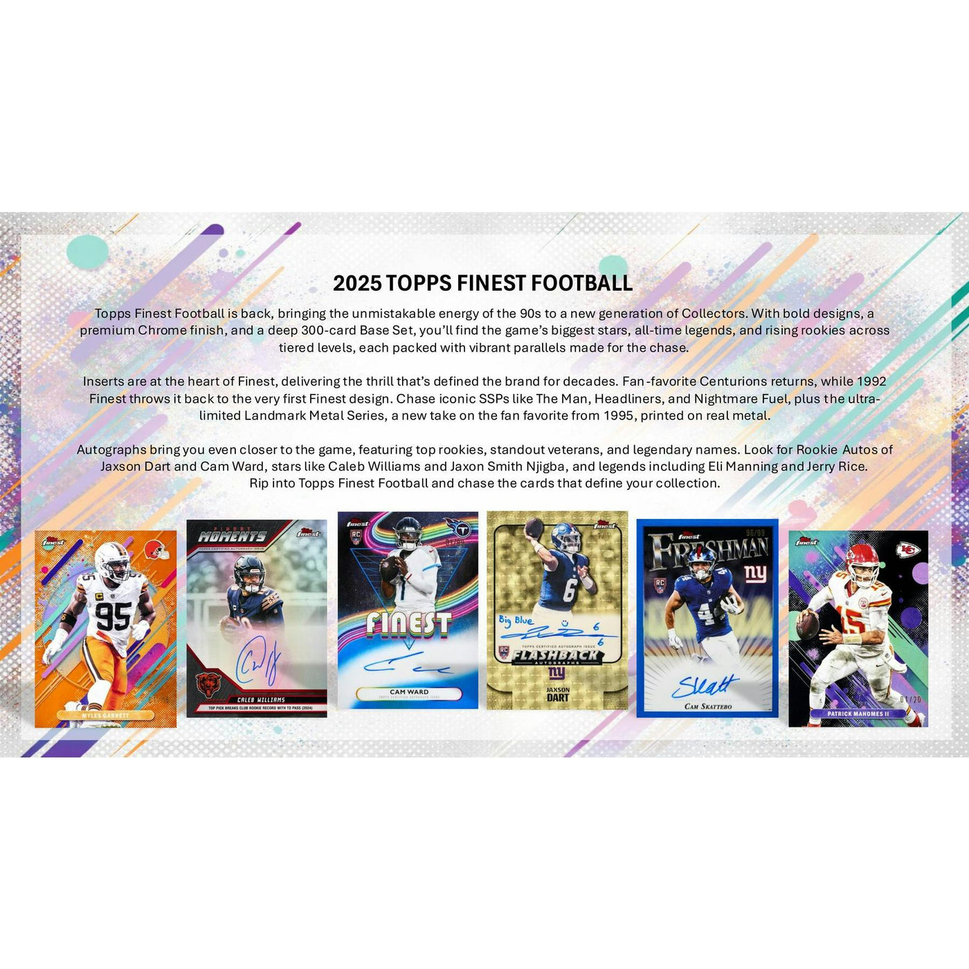2025 Topps Finest Football Hobby 8-Box Case