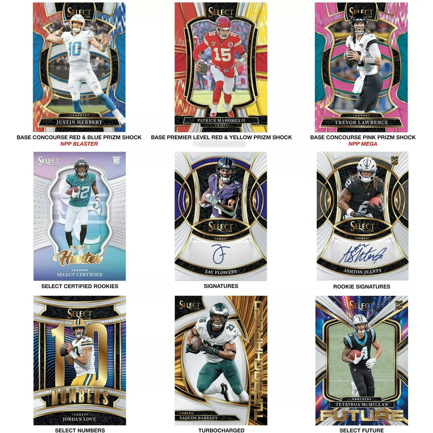 2025 Panini Select Football Mega 20-Box Case (Black & Red Prizm Shock Parallels!)