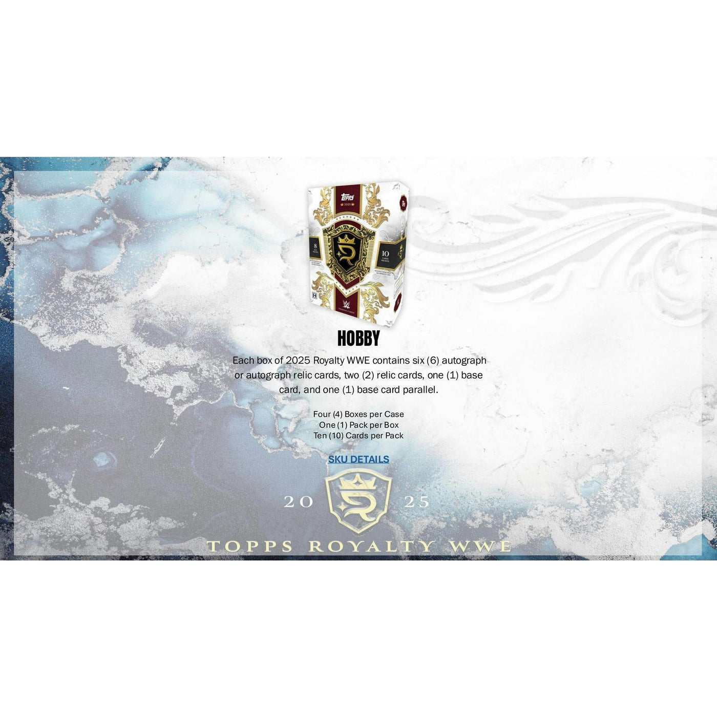 2025 Topps Royalty WWE Wrestling Hobby 4-Box Case