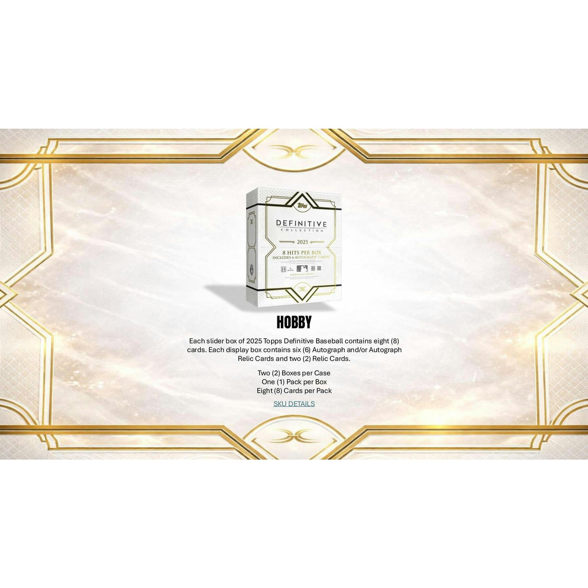 2025 Topps Definitive Collection Baseball Hobby Box
