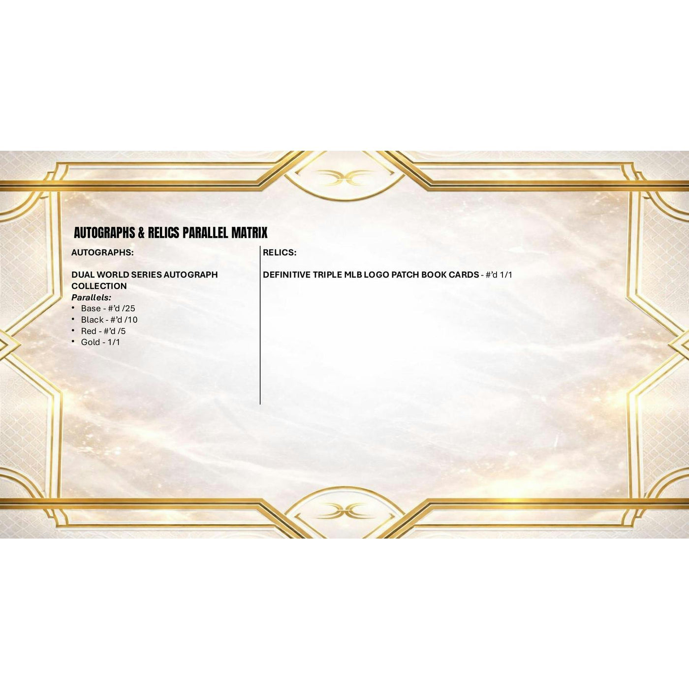 2025 Topps Definitive Collection Baseball Hobby 2-Box Case
