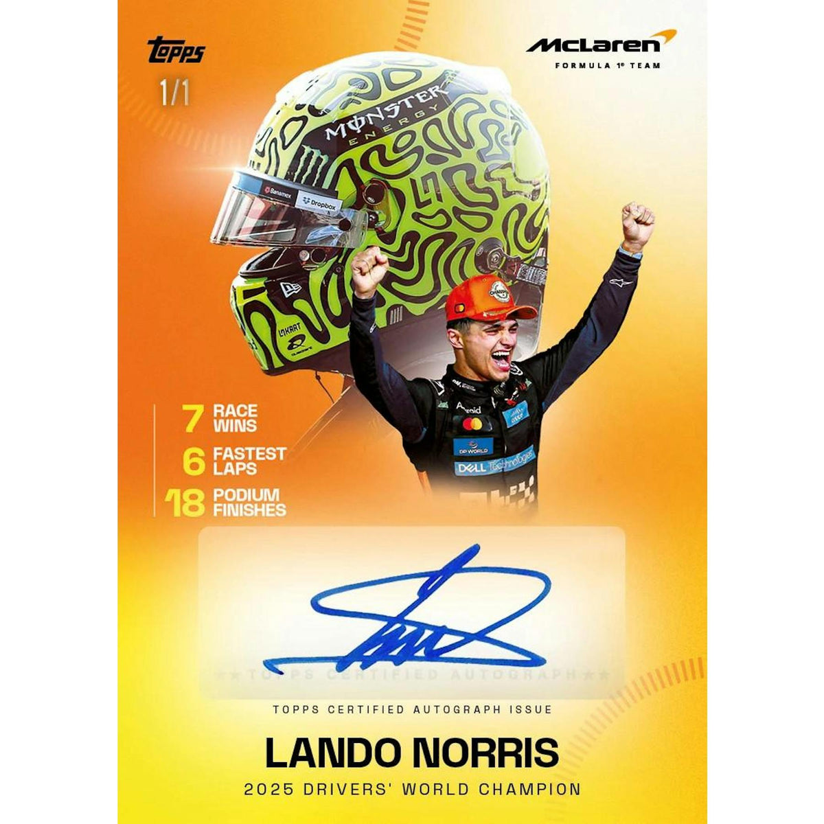 2025 Topps McLaren Formula 1 F1 Box