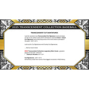 2025 Topps Transcendent Collection Baseball Hobby Case