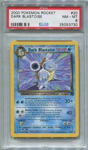 Pokemon Team Rocket Dark Blastoise 20/82 PSA 8