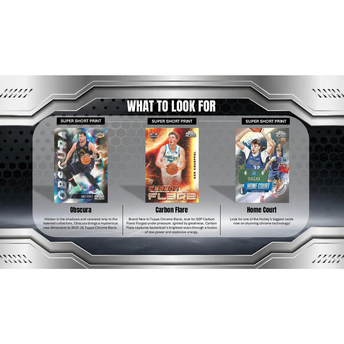 2025/26 Topps Chrome Black Basketball Hobby 8-Box Case