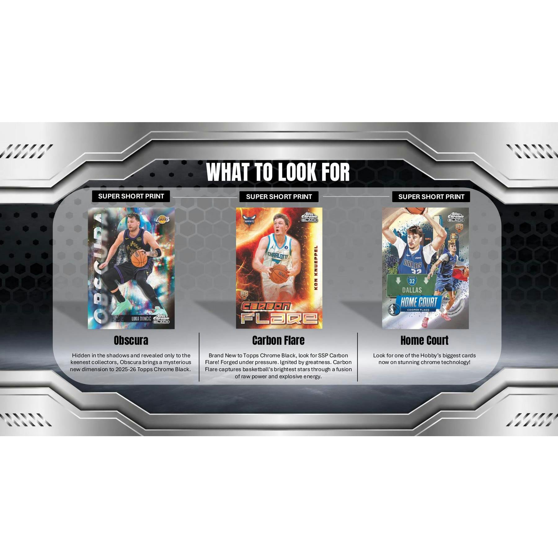 2025/26 Topps Chrome Black Basketball Hobby Box
