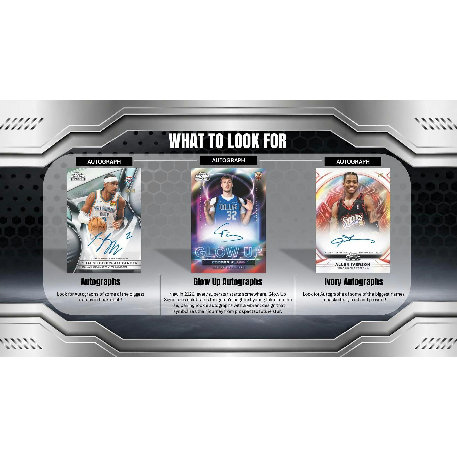 2025/26 Topps Chrome Black Basketball Hobby Box