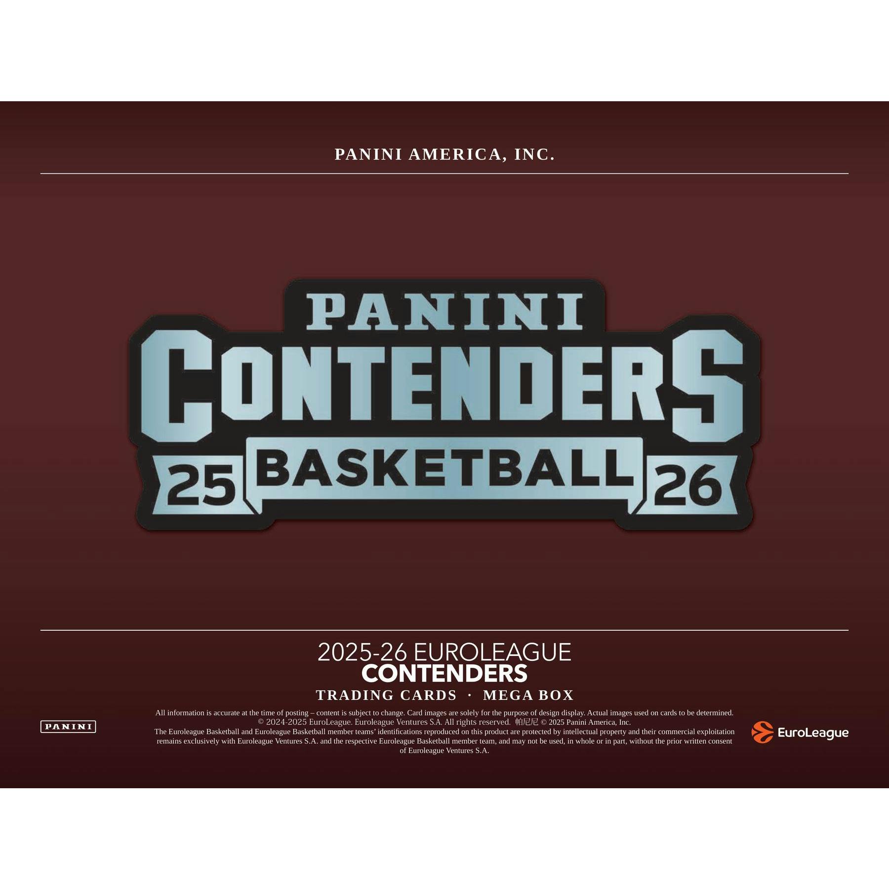 2025/26 Panini Contenders EuroLeague Basketball Mega Hobby Pack