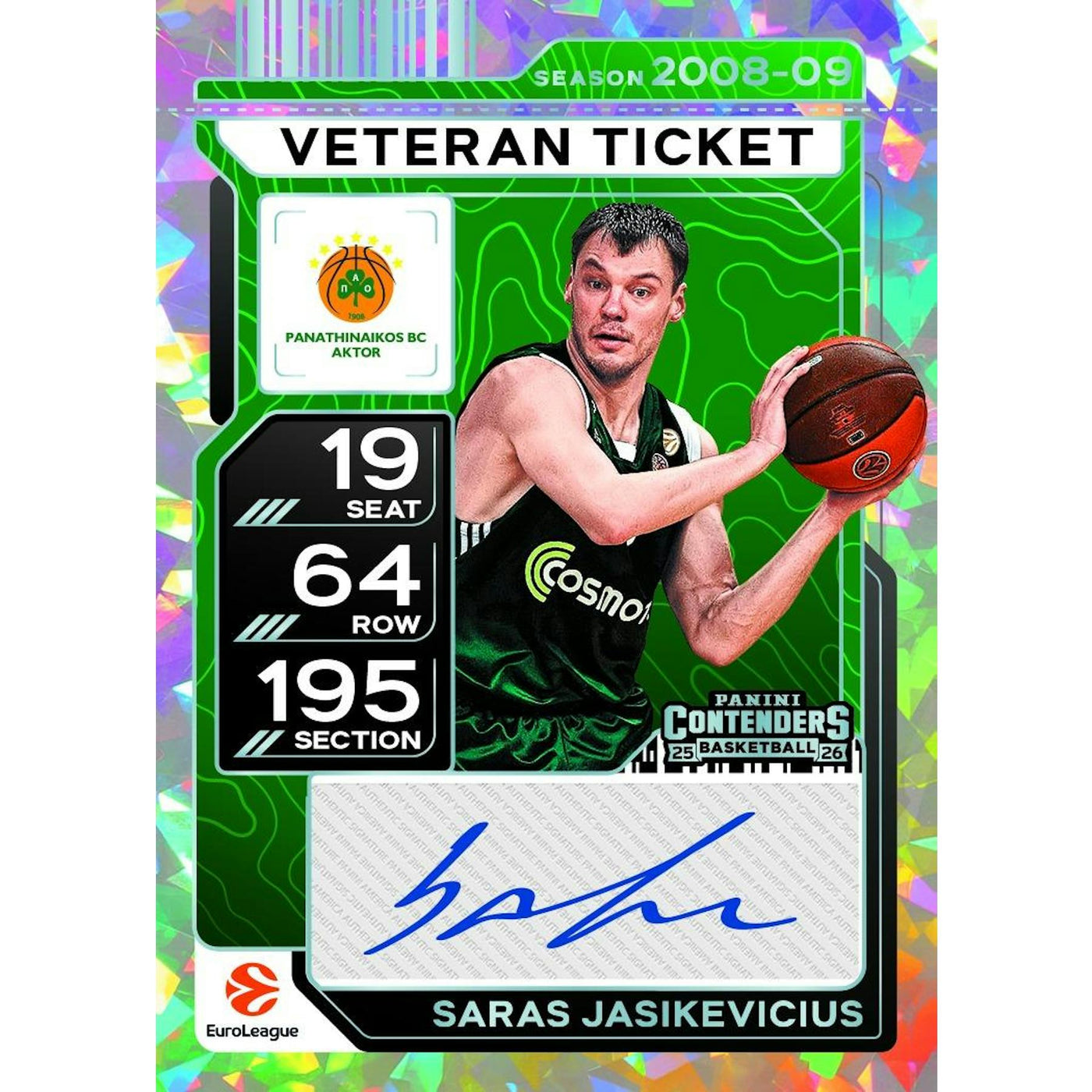 2025/26 Panini Contenders EuroLeague Basketball Hobby Box