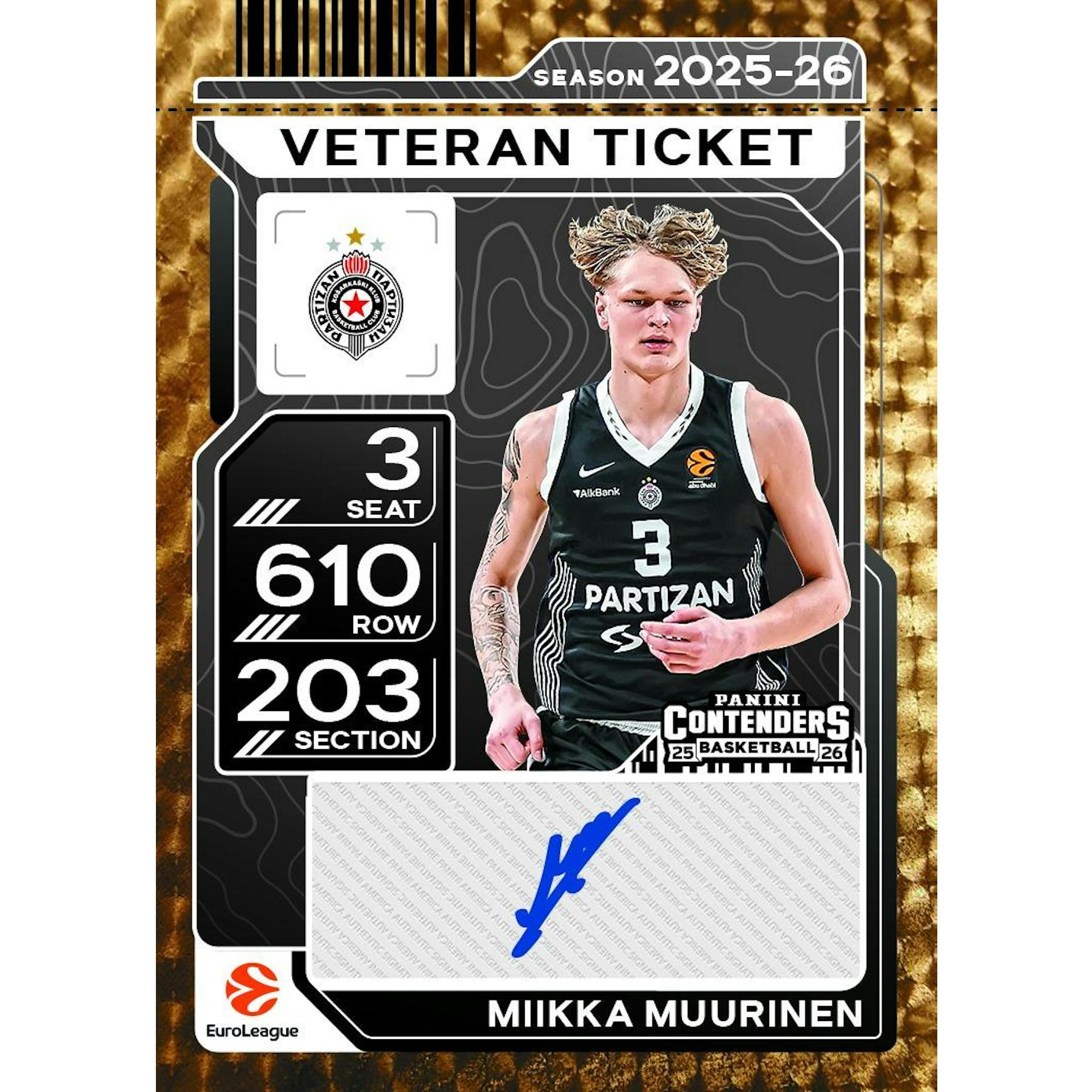 2025/26 Panini Contenders EuroLeague Basketball Hobby Box