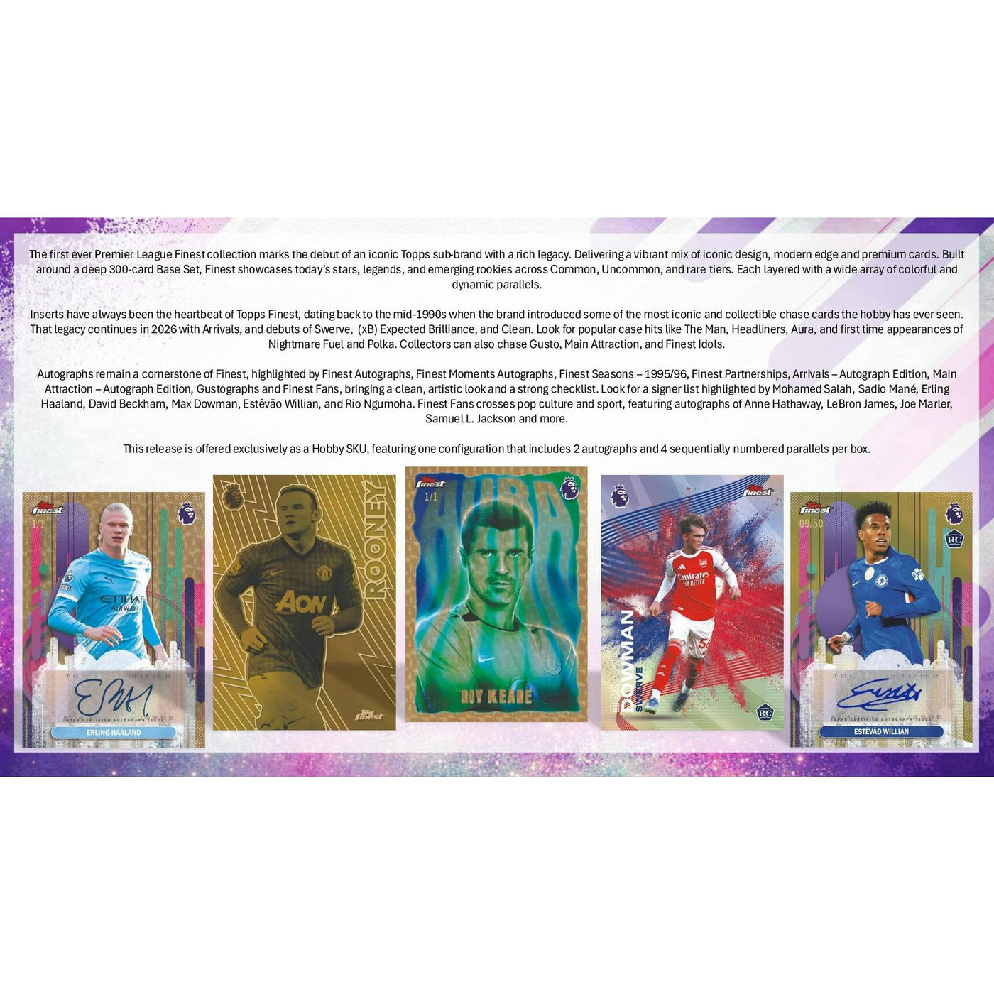 2026 Topps Finest Premier League EPL Soccer Hobby Pack