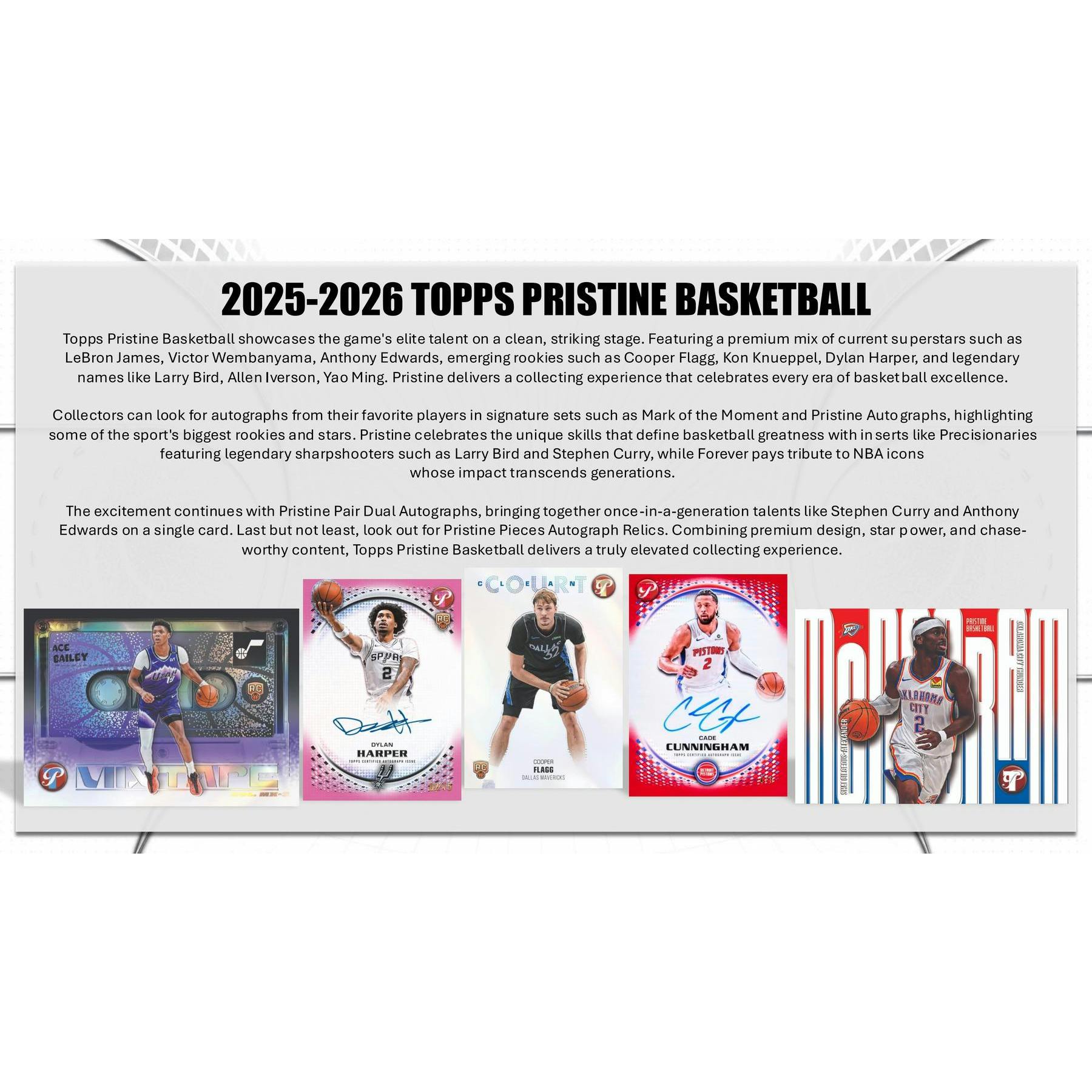 2025/26 Topps Pristine Basketball Hobby 6-Box Case (Presell)