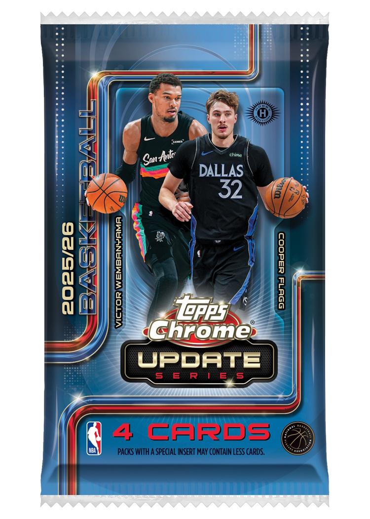 2025/26 Topps Chrome Update Series Basketball Hobby Pack