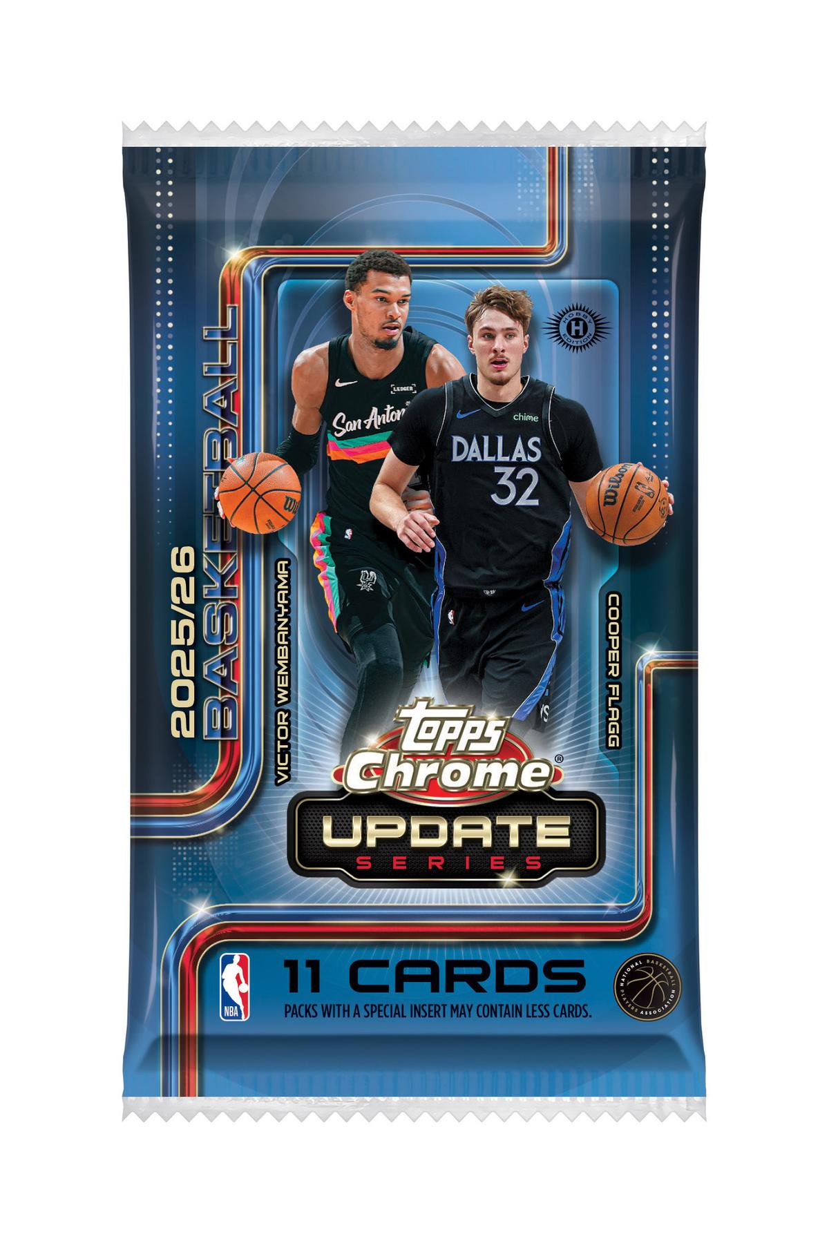 2025/26 Topps Chrome Update Series Basketball Hobby Jumbo Pack