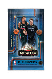 2025/26 Topps Chrome Update Series Basketball Hobby Jumbo Pack