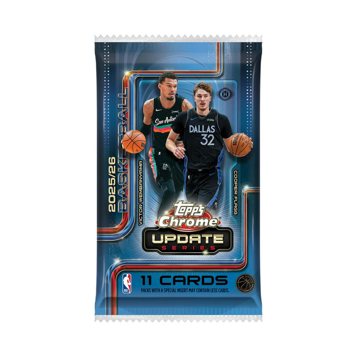 2025/26 Topps Chrome Update Series Basketball Hobby Jumbo Pack