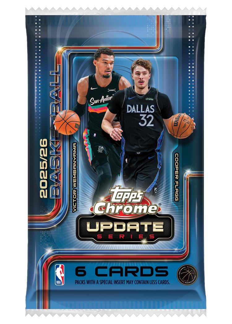 2025/26 Topps Chrome Update Series Basketball Mega Pack