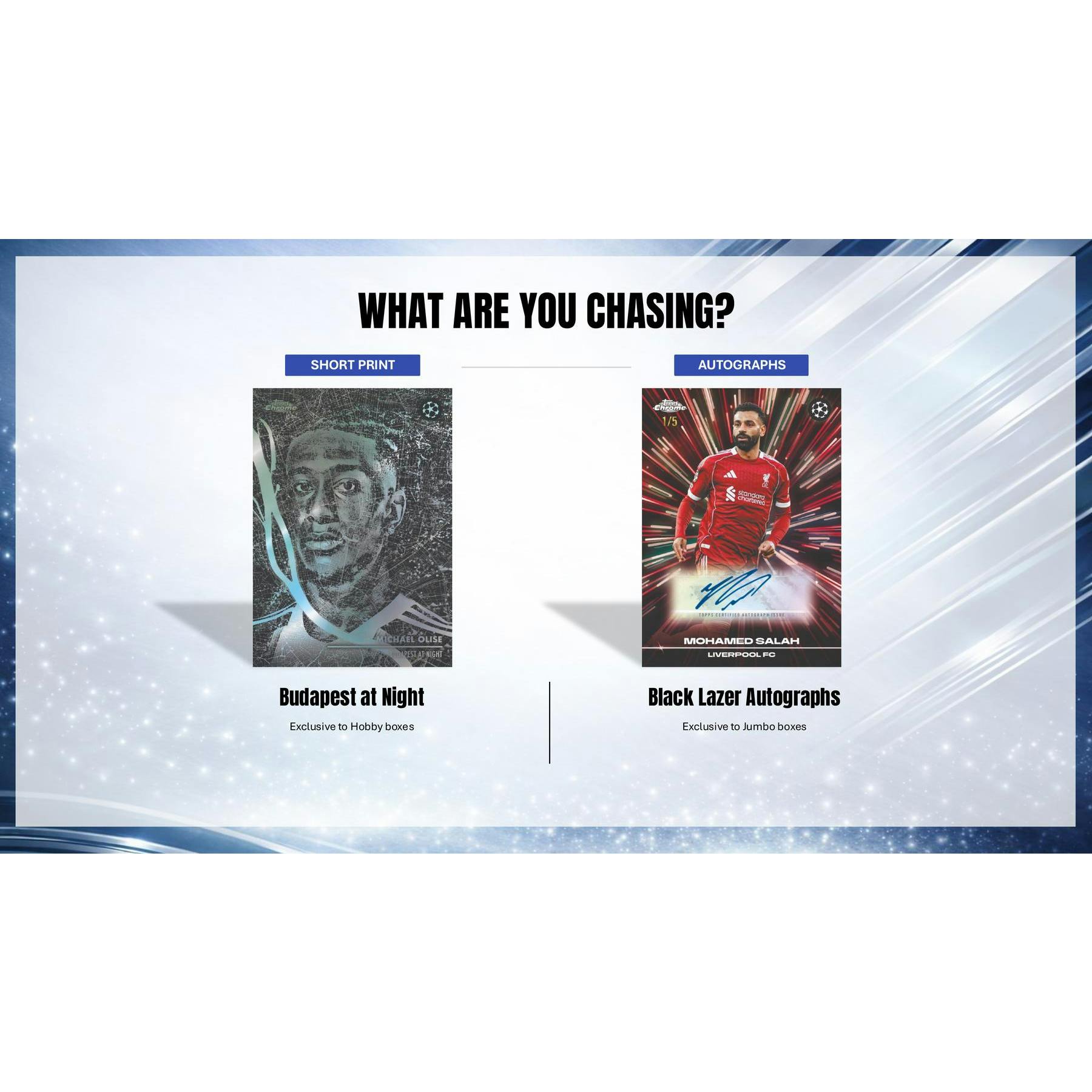 2025/26 Topps Chrome UEFA Club Competitions Soccer Blaster Pack