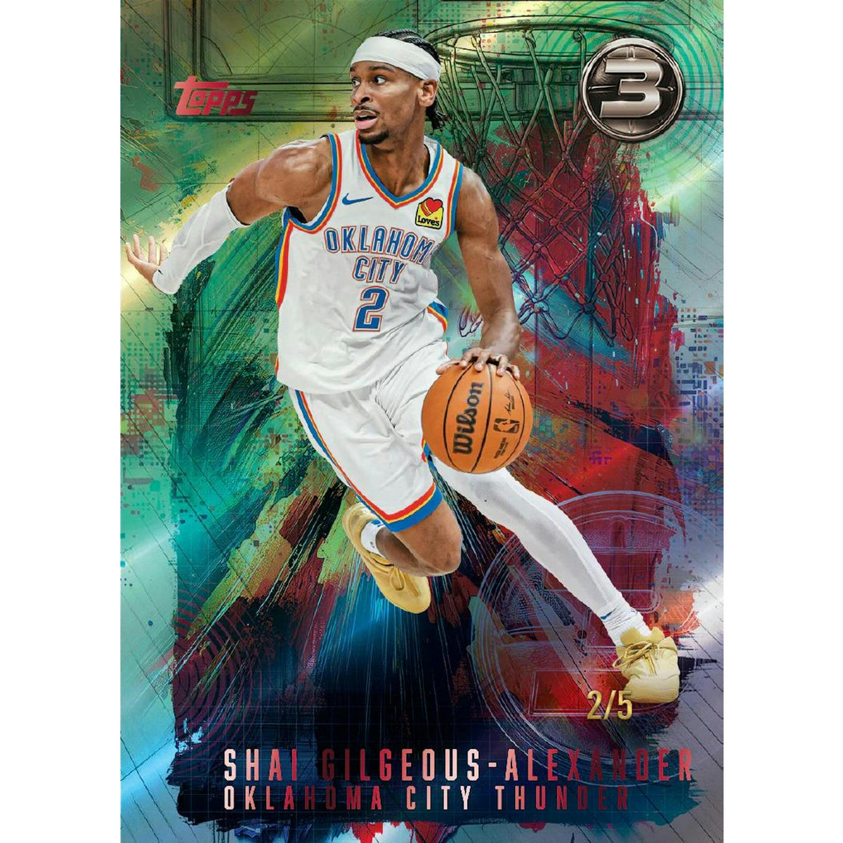 2025/26 Topps Three Basketball First Day Issue Hobby 4-Box Case