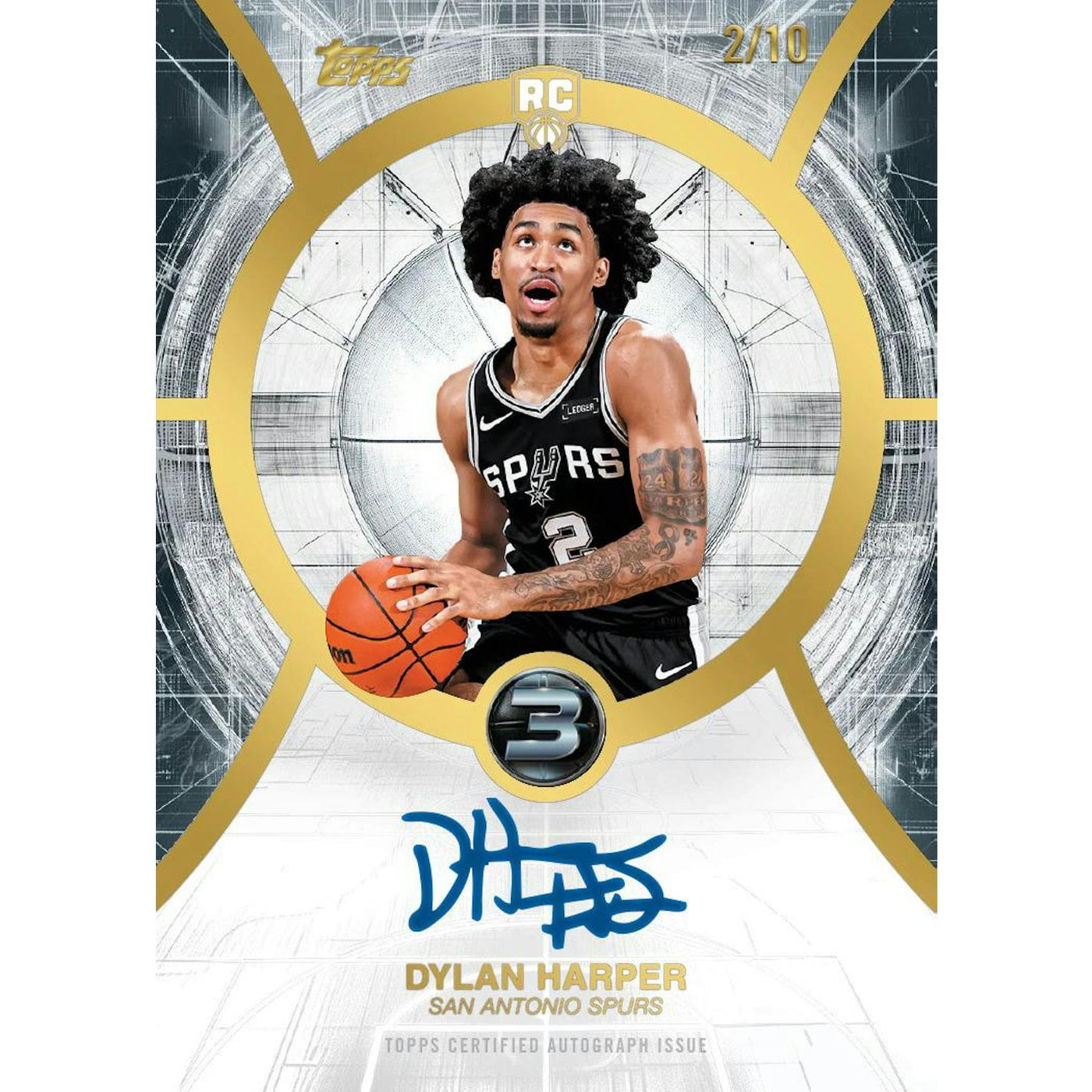 2025/26 Topps Three Basketball First Day Issue Hobby 4-Box Case
