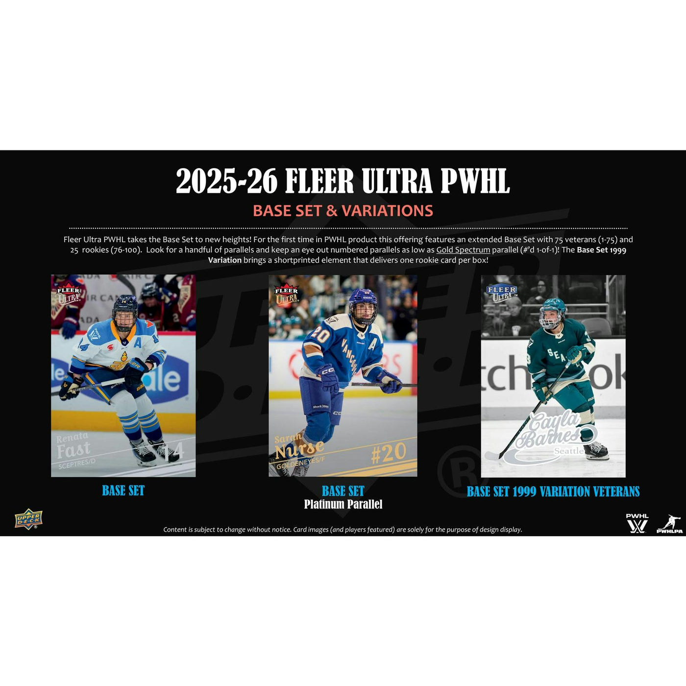 2025/26 Upper Deck Fleer Ultra PWHL Hockey Hobby Box
