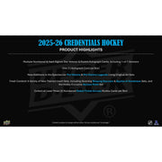 2025/26 Upper Deck Credentials Hockey Hobby 20-Box Case