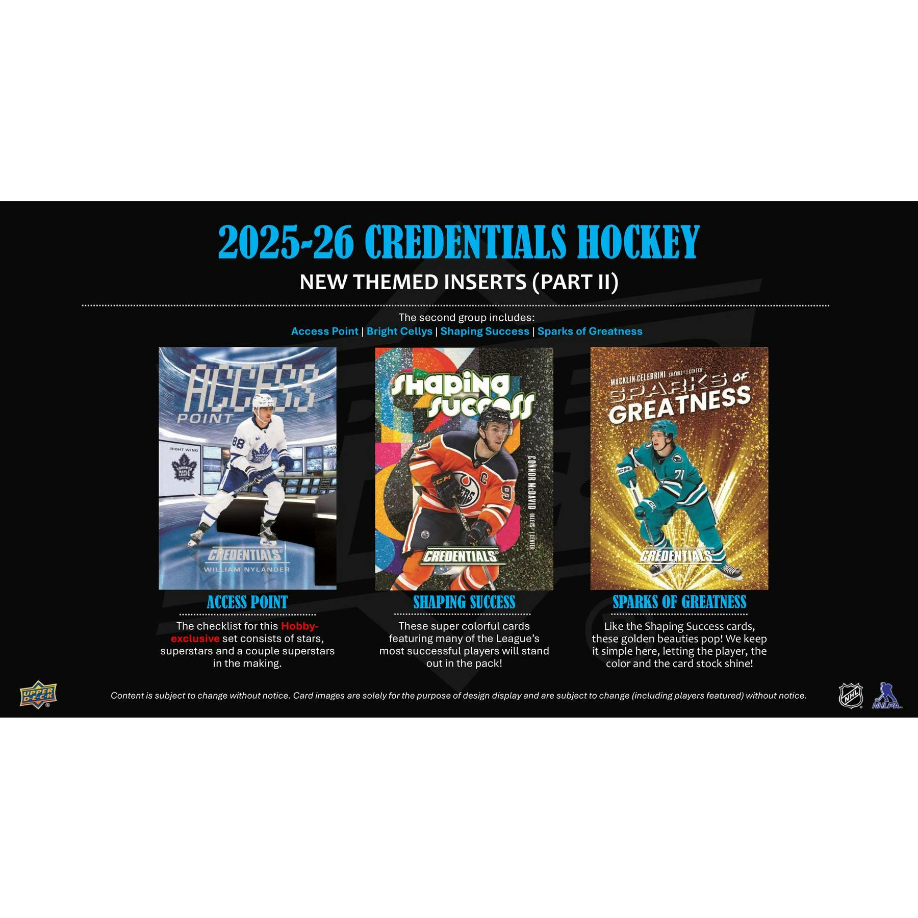 2025/26 Upper Deck Credentials Hockey Hobby Box