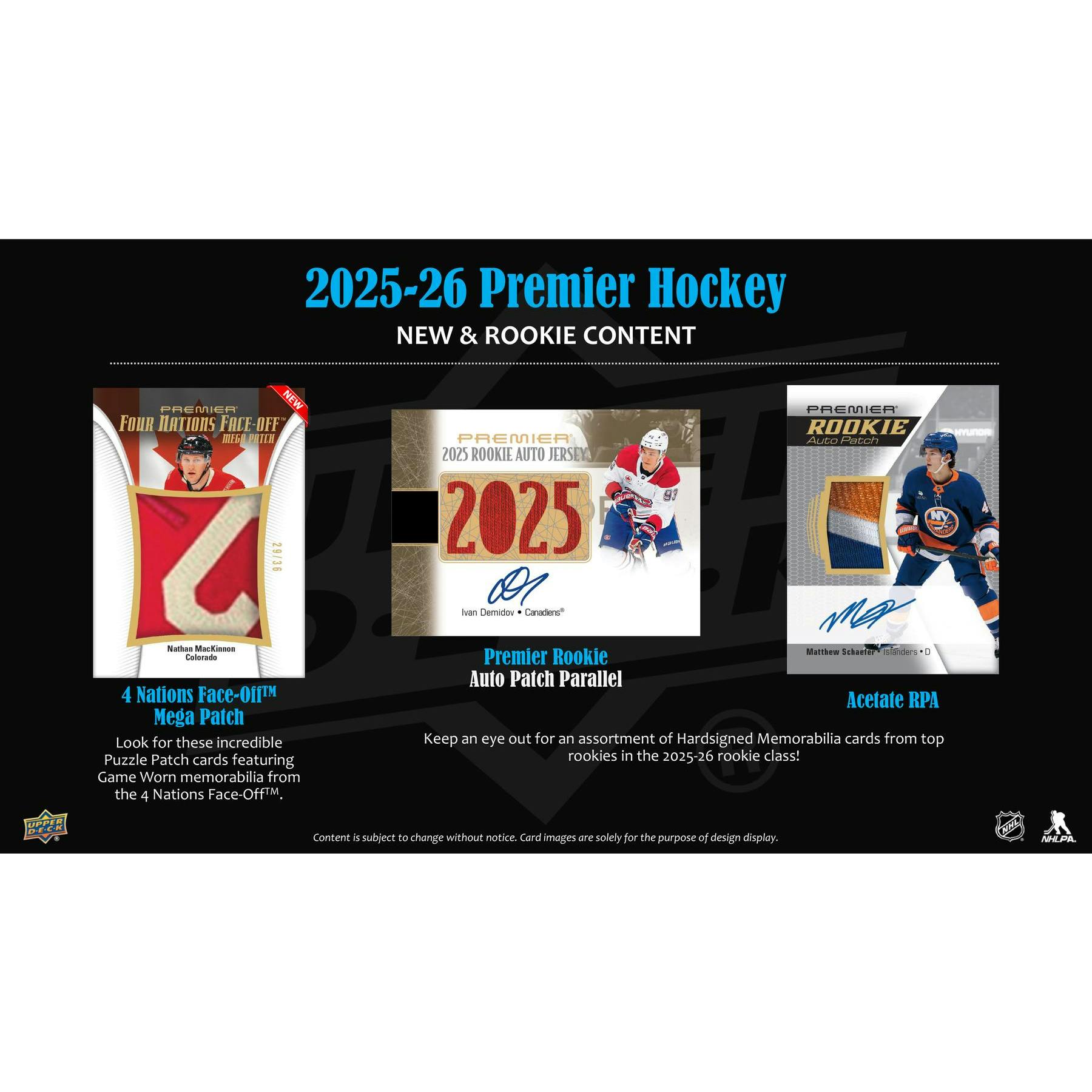 2025/26 Upper Deck Premier Hockey Hobby Box