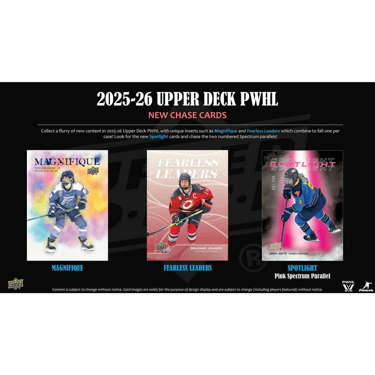 2025/26 Upper Deck PWHL Hockey Hobby 16-Box Case