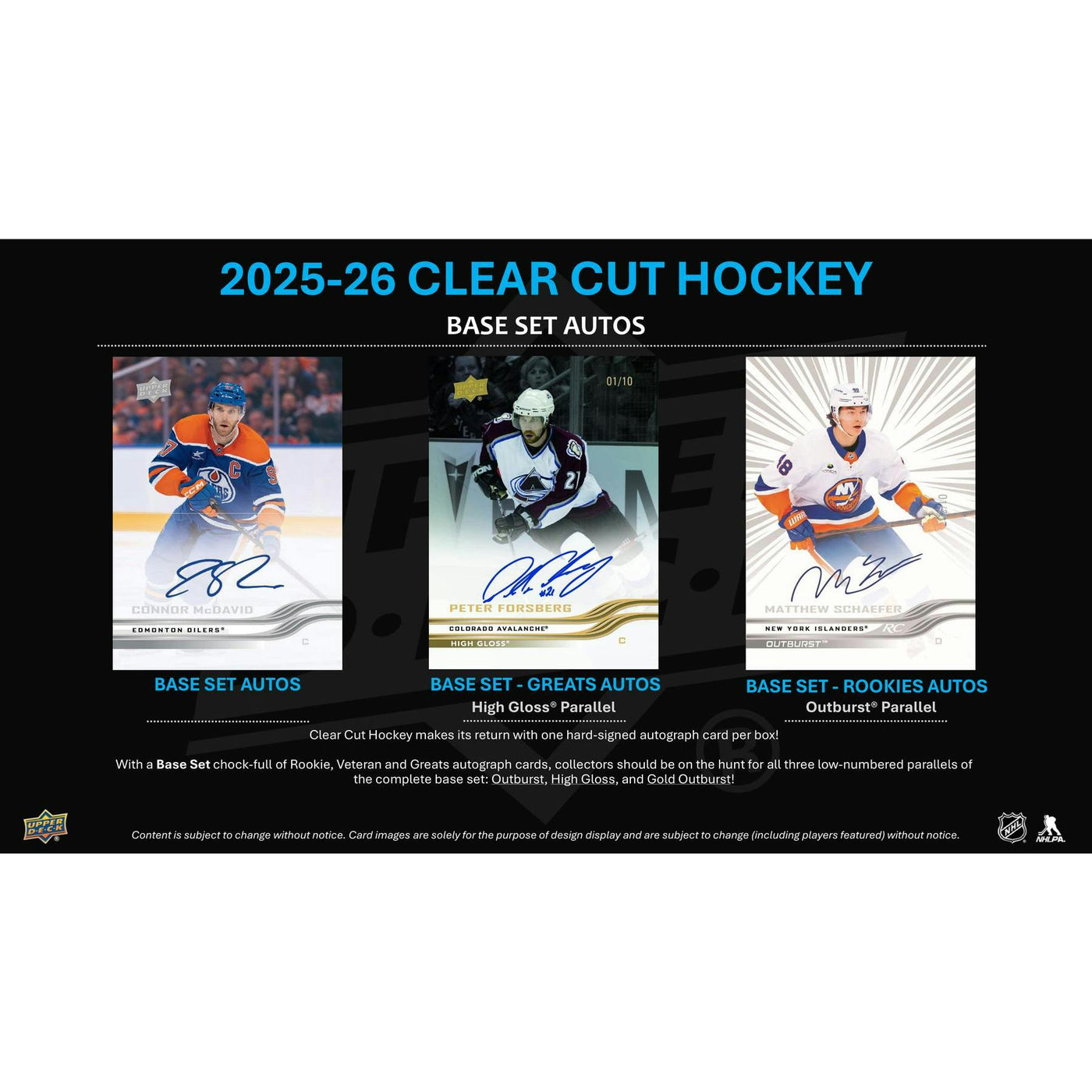 2025/26 Upper Deck Clear Cut Hockey Hobby 30-Box Case