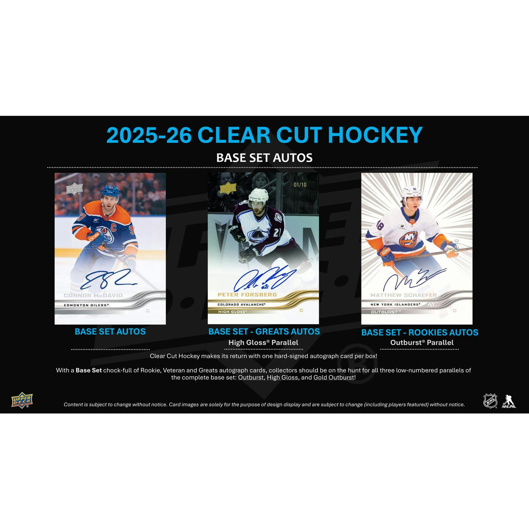 2025/26 Upper Deck Clear Cut Hockey Hobby 30-Box Case