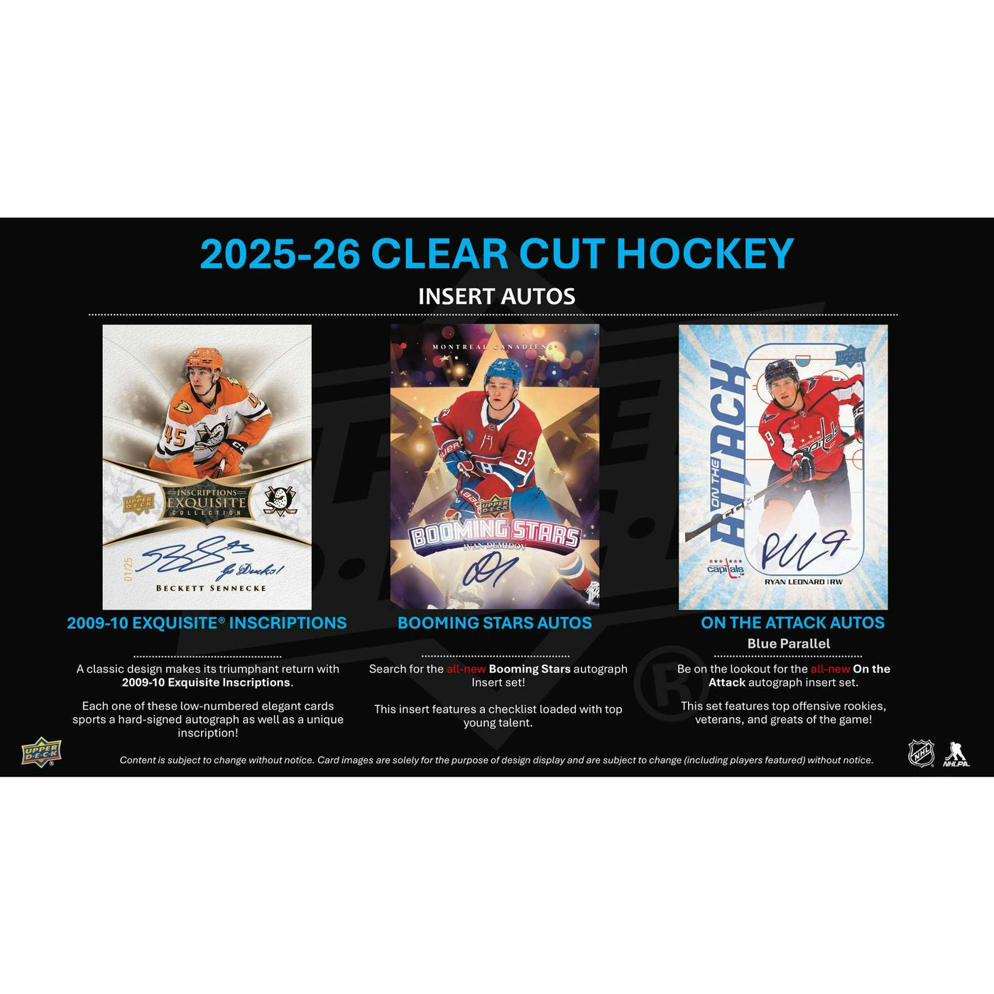 2025/26 Upper Deck Clear Cut Hockey Hobby Box