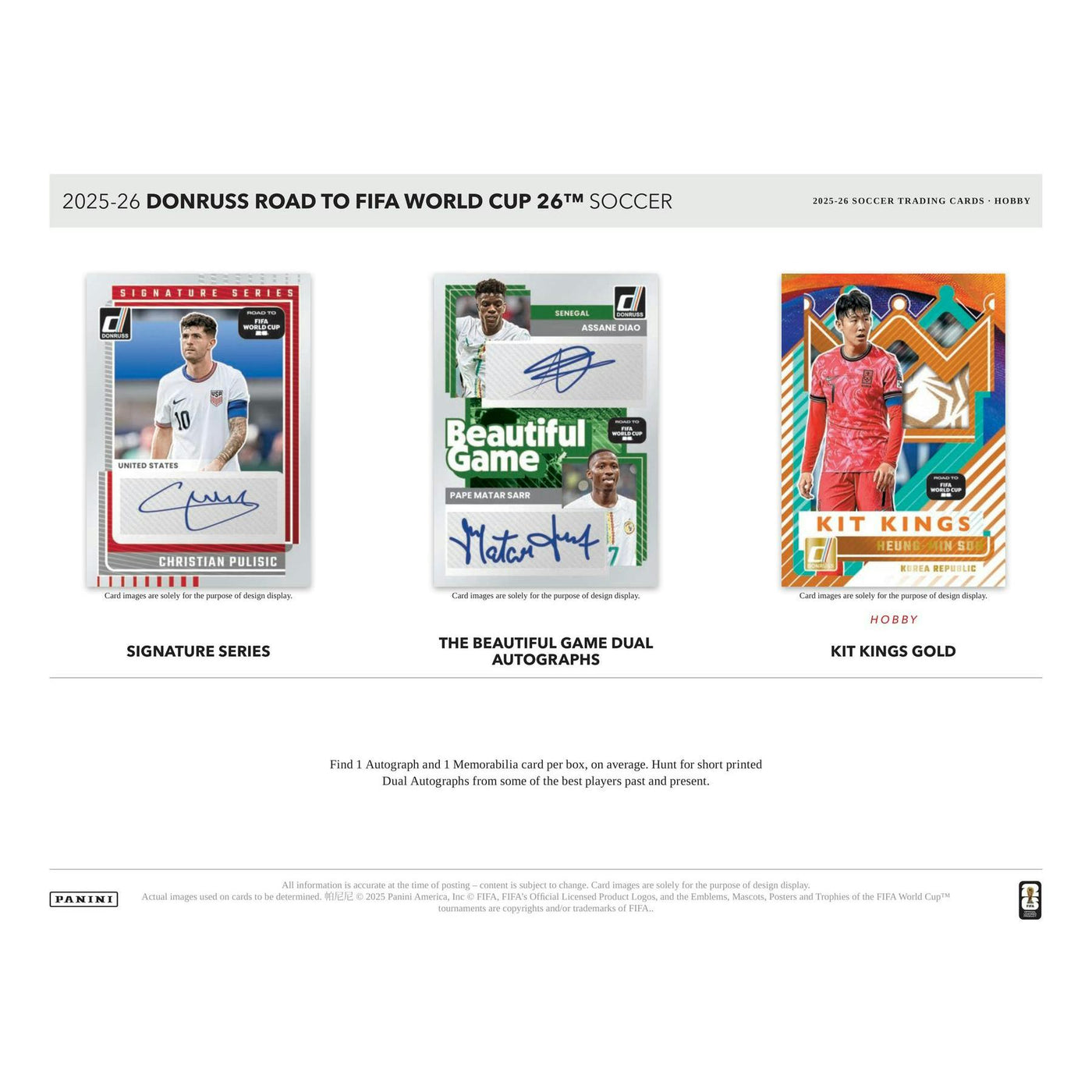 2025/26 Panini Donruss Road to FIFA World Cup Soccer Hobby 12-Box Case