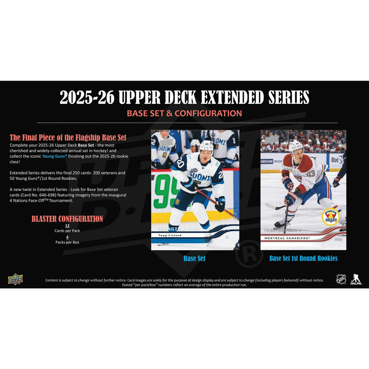 2025/26 Upper Deck Extended Series Hockey Blaster Box