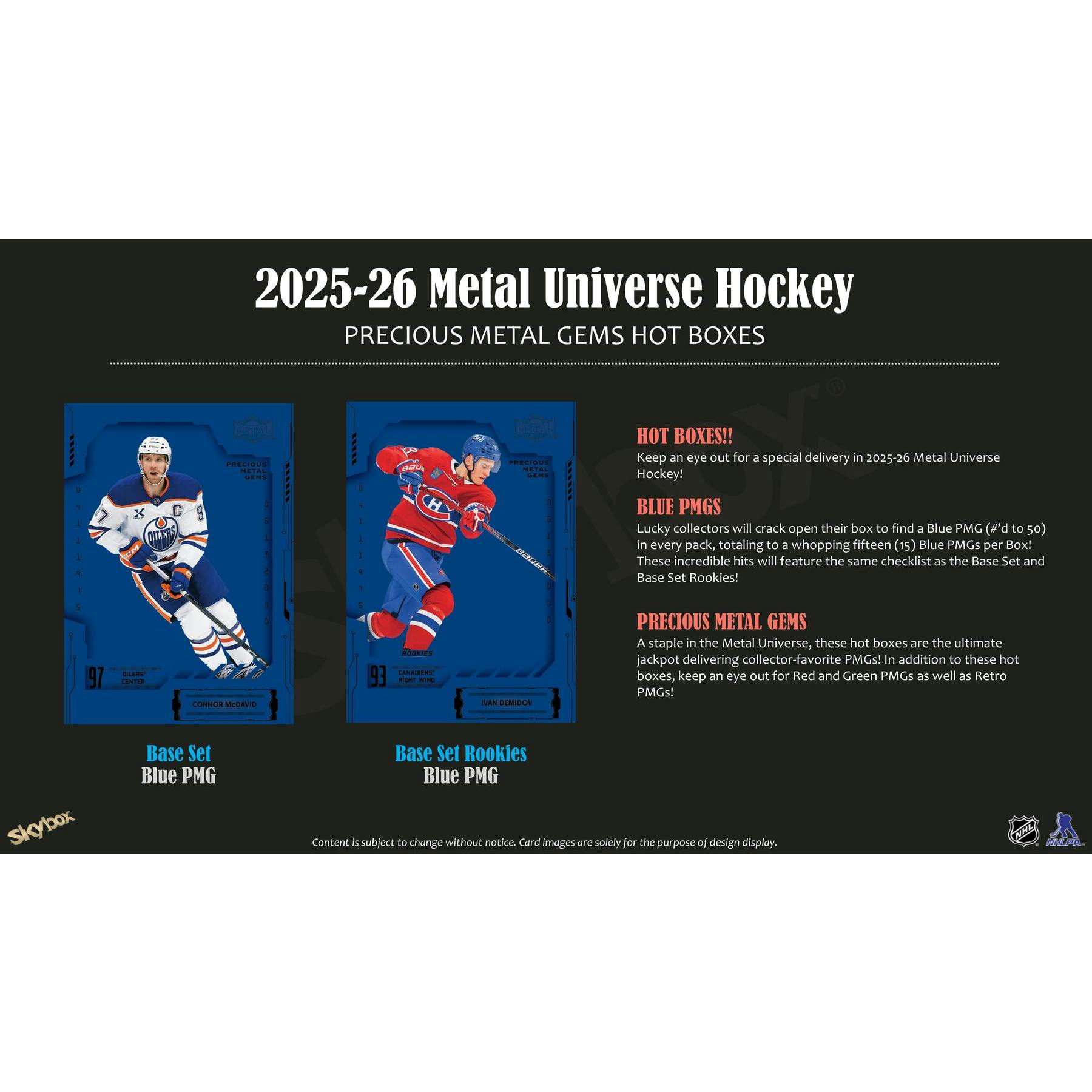 2025/26 Upper Deck Skybox Metal Universe Hockey Hobby Box