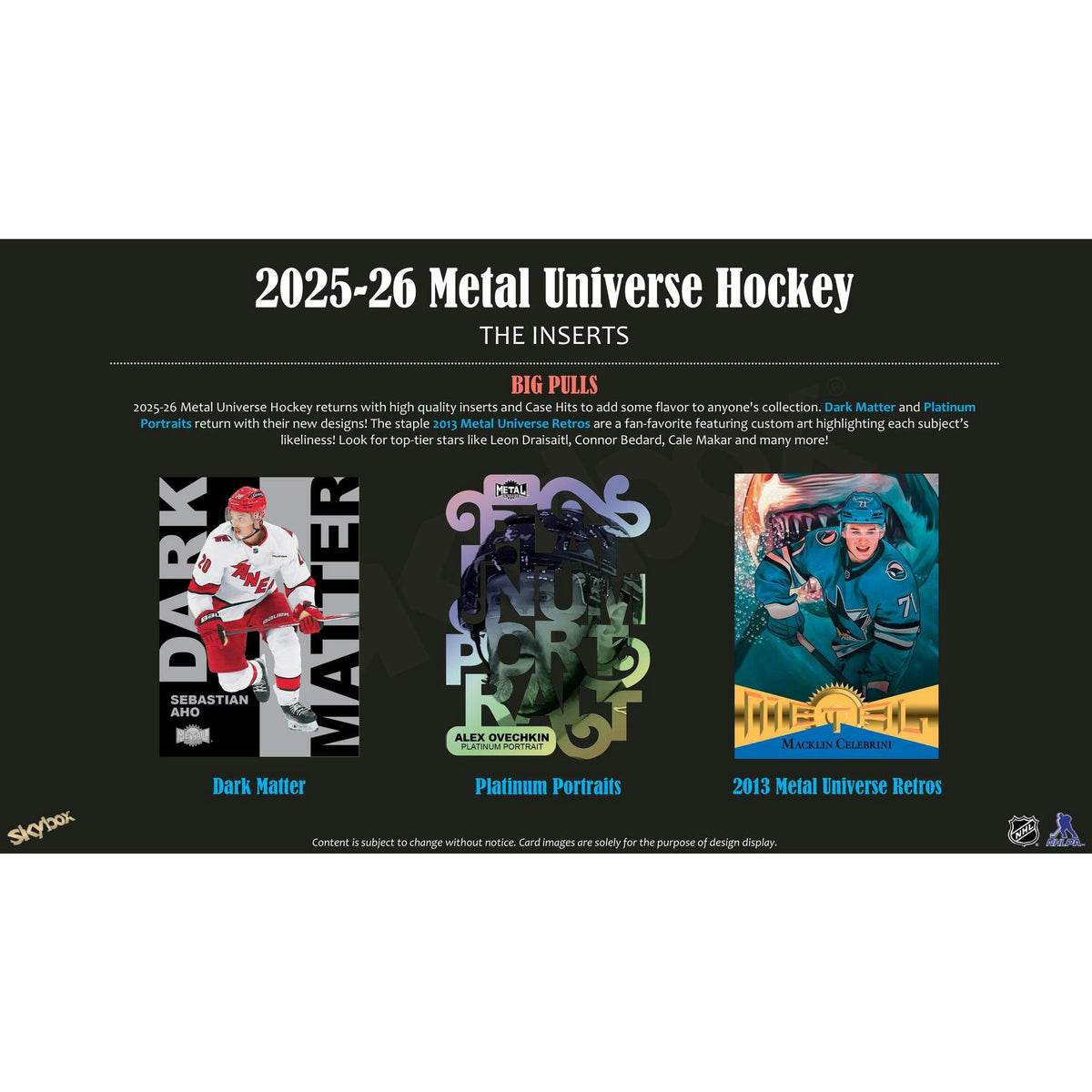2025/26 Upper Deck Skybox Metal Universe Hockey Hobby 16-Box Case
