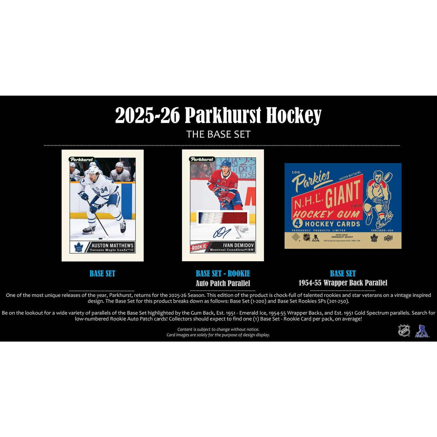 2025/26 Upper Deck Parkhurst Hockey Hobby 12-Box Case