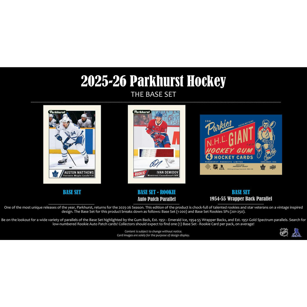 2025/26 Upper Deck Parkhurst Hockey Hobby Box