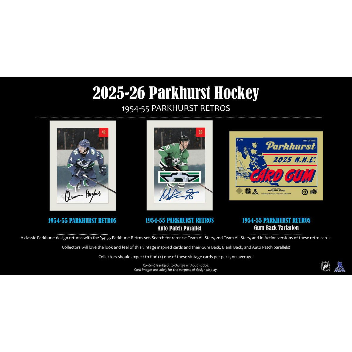 2025/26 Upper Deck Parkhurst Hockey Hobby 12-Box Case