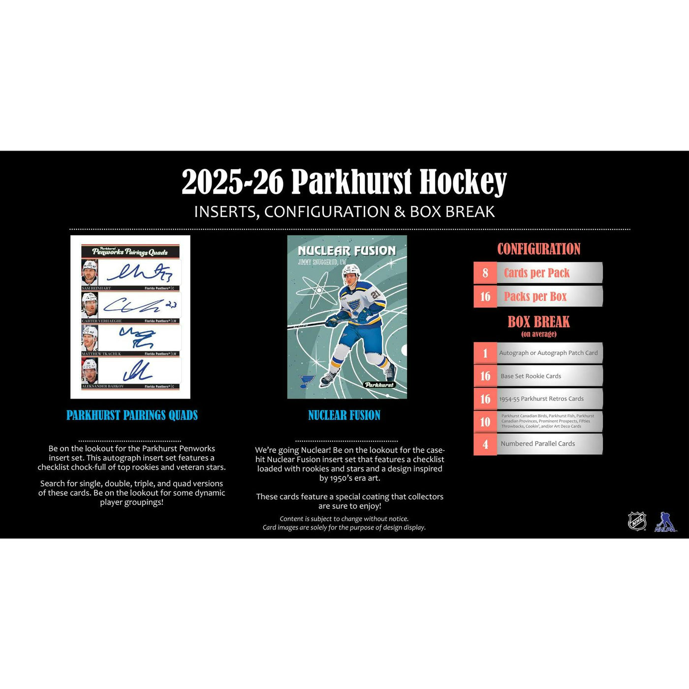 2025/26 Upper Deck Parkhurst Hockey Hobby 12-Box Case