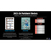 2025/26 Upper Deck Parkhurst Hockey Hobby Box