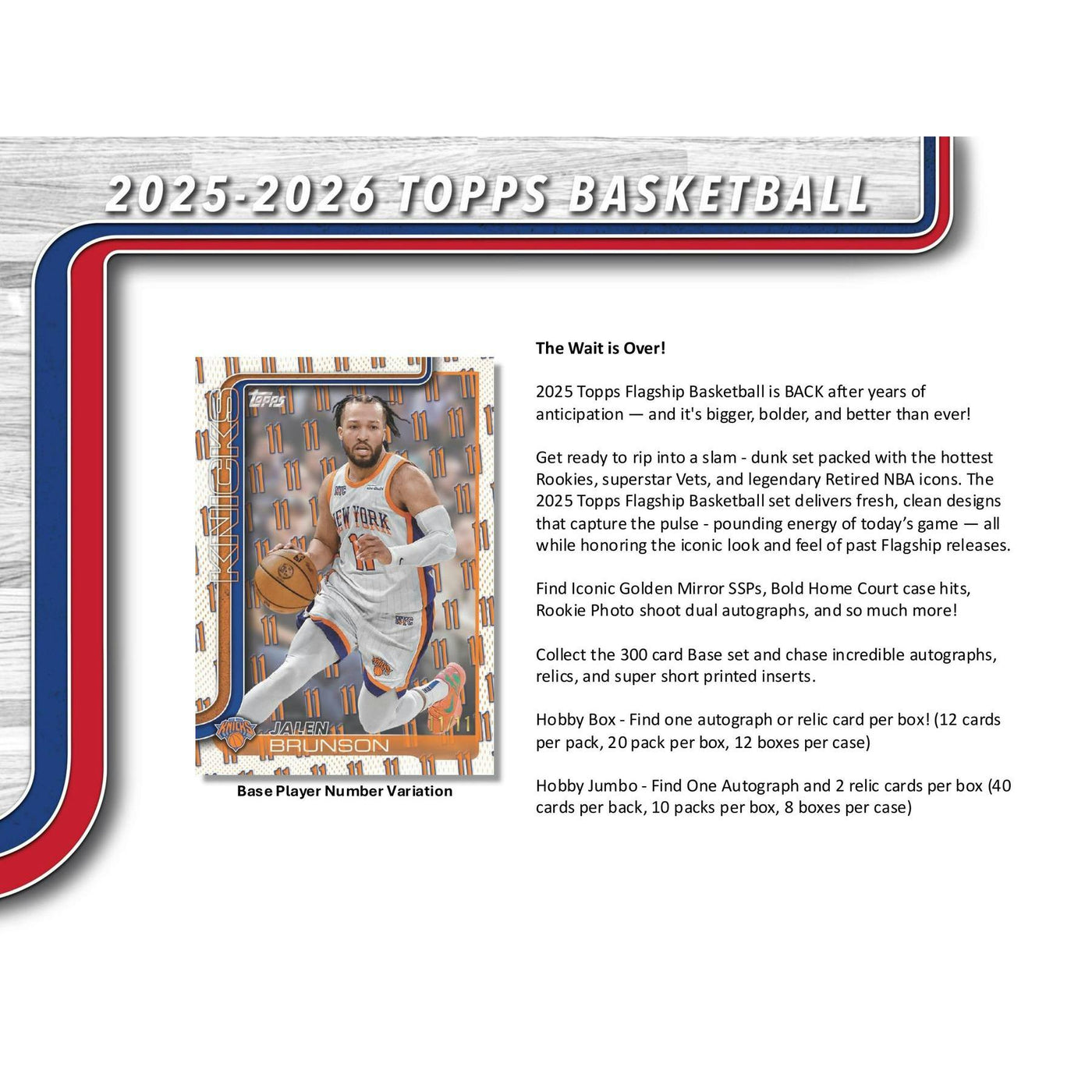 2025/26 Topps Basketball Hobby Jumbo Box