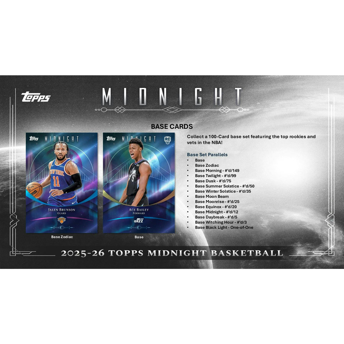 2025/26 Topps Midnight Basketball Hobby 8-Box Case