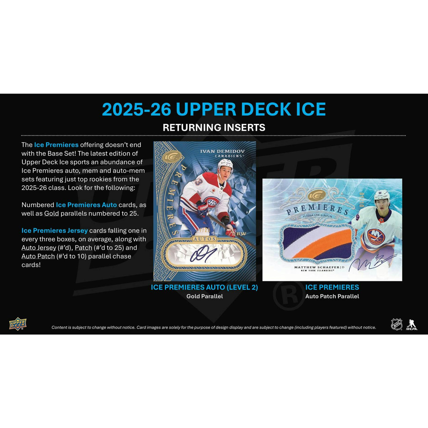 2025/26 Upper Deck Ice Hockey Hobby 16-Box Case (Presell)